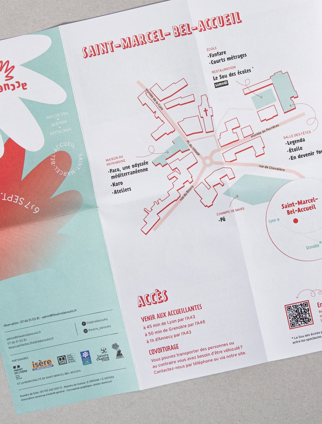 plan du festival Les Accueillantes (Isère), festival de spectacles vivant et d'art visuel