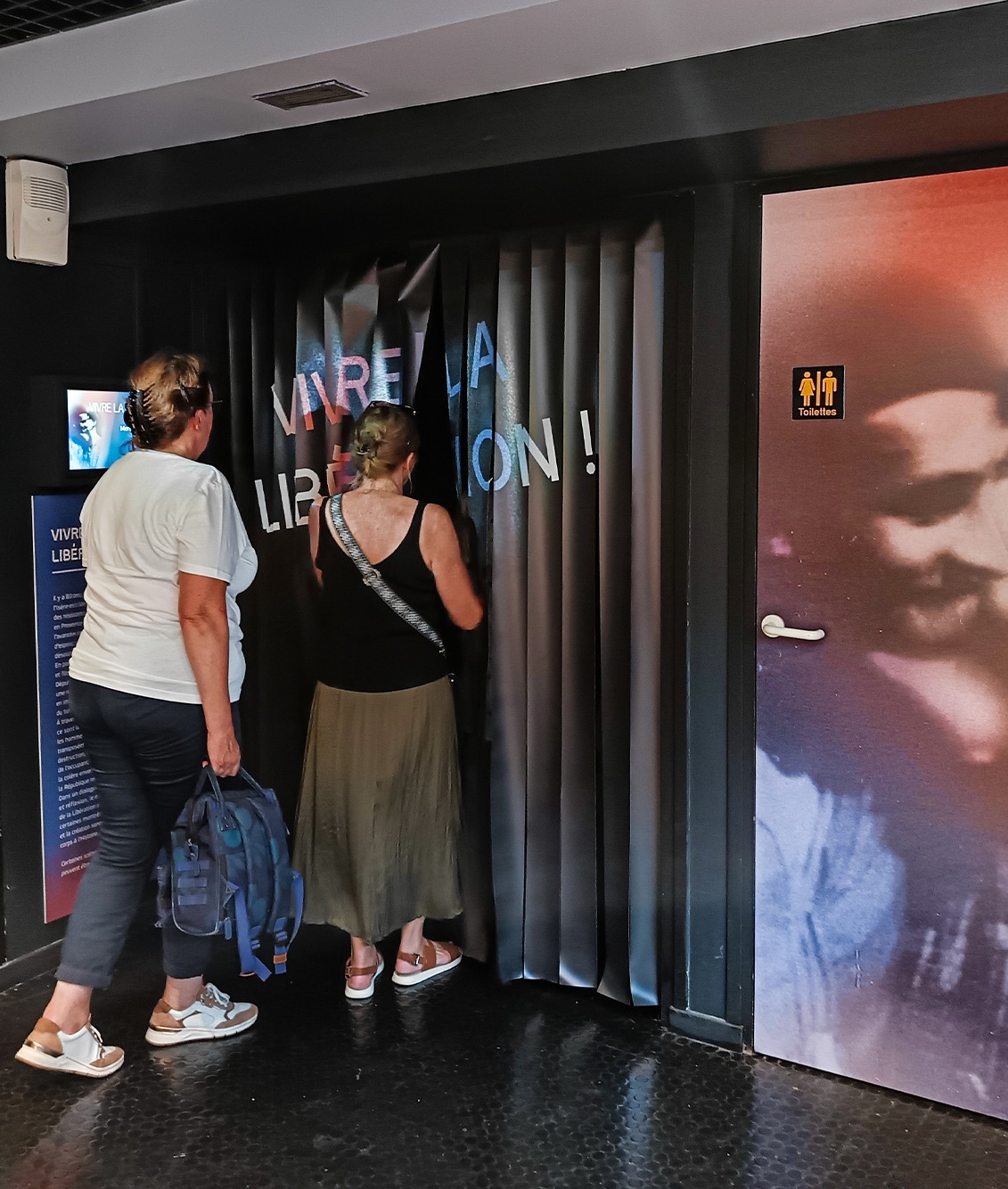 entrée de l'expérience immersive "Vivre la Libération !", au musée de la Résistance et de la Déportation de l'Isère