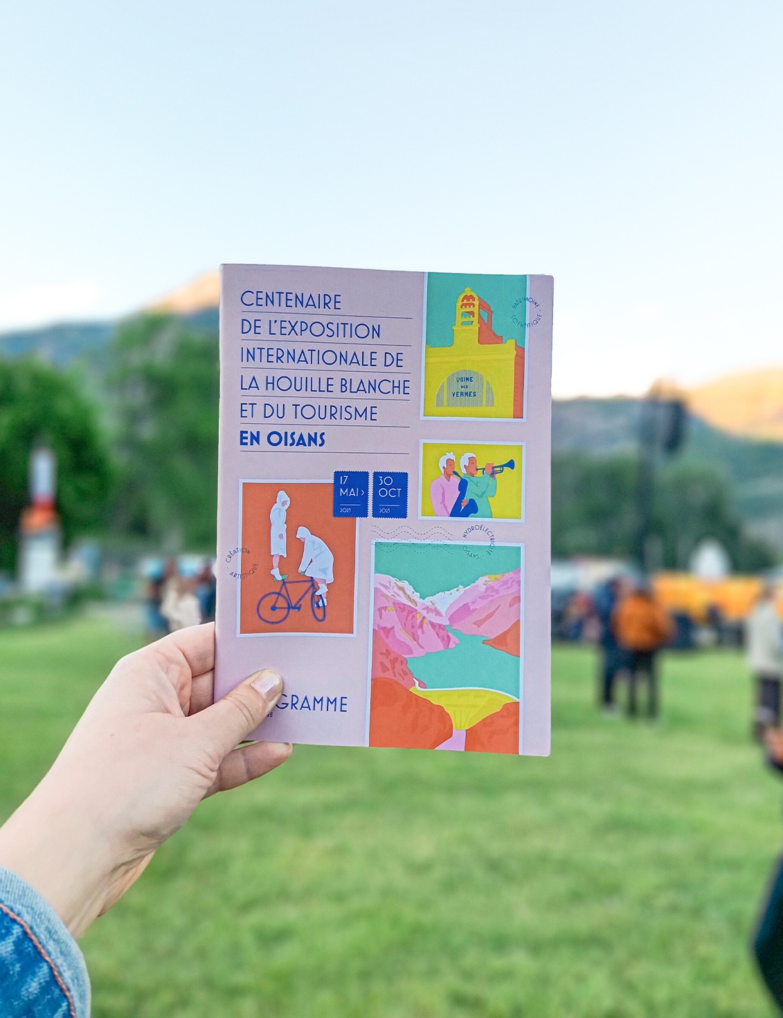 brochure programme Centenaire de l'Exposition Internationale de la Houille Blanche et du Tourisme en Oisans